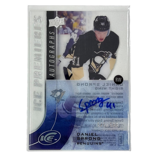 UPPER DECK NHLカード ICE DANIEL SPRONG PENGUINS /499 #IPA-DS 中古 IT1