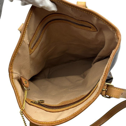 LOUIS VUITTON ルイヴィトン モノグラム バケットGM M42236 ブランド レディース ポーチ付き 鞄 中古 W1