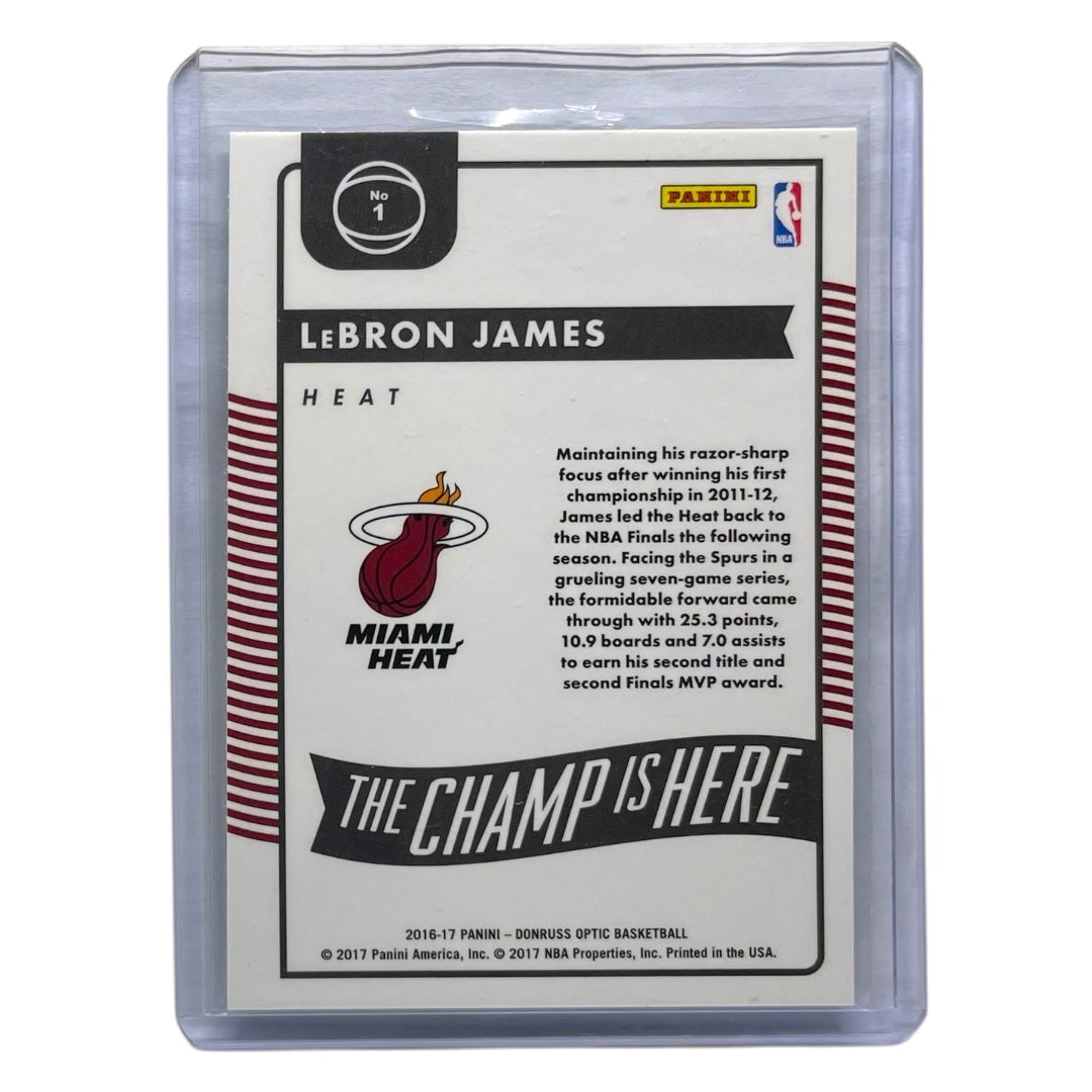PANINI NBAカード DONRUSS OPTIC LEBRON JAMES MIAMI HEAT #1 中古 IT2