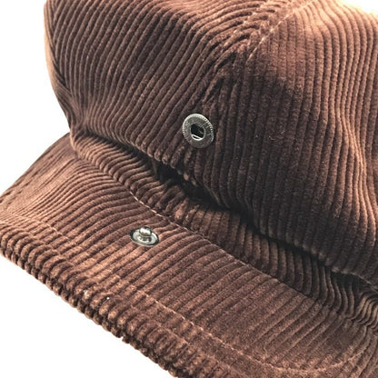 FREEWHEELERS フリーホイーラーズ UNION SPECIAL OVERALLS キャスケット メンズ コーデュロイ ワークキャップ ハンチング 帽子 ブラウン 中古 T1