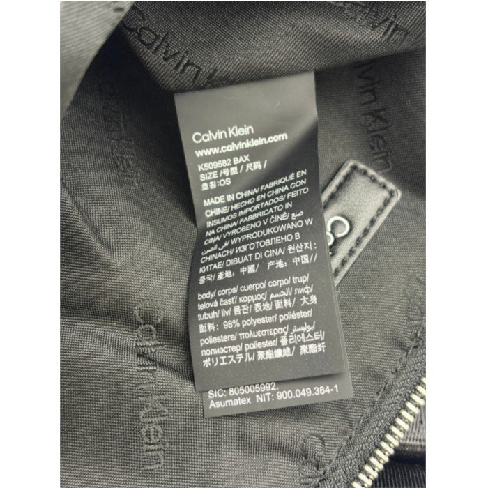 Calvin Klein カルバンクライン ナイロン ショルダーバック 鞄 レディース ブラック 中古 W1