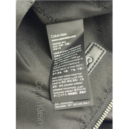 Calvin Klein カルバンクライン ナイロン ショルダーバック 鞄 レディース ブラック 中古 W1