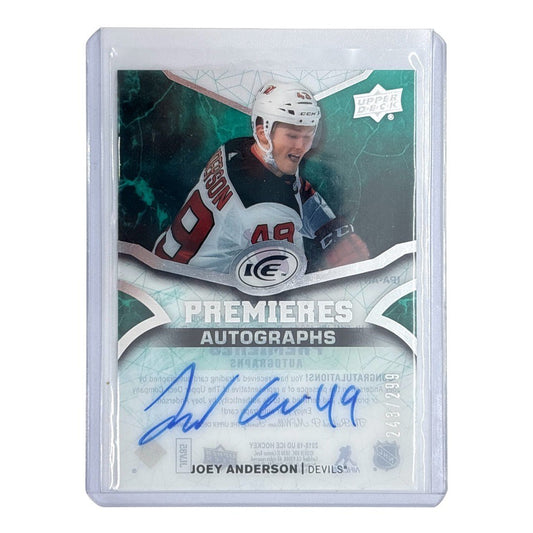 UPPER DECK NHLカード ICE JOEY ANDERSON DEVILS 243/299 #IPA-AN 中古 IT1