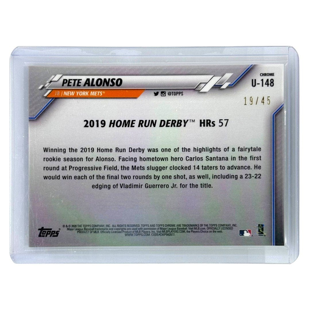 TOPPS MLBカード CHROME PETE ALONSO NEW YORK METS /45 #U-148 中古 IT1