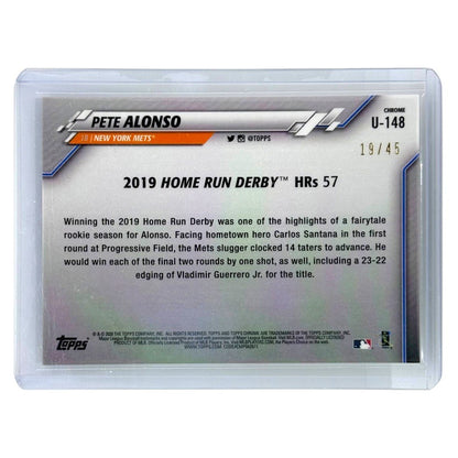 TOPPS MLBカード CHROME PETE ALONSO NEW YORK METS /45 #U-148 中古 IT1