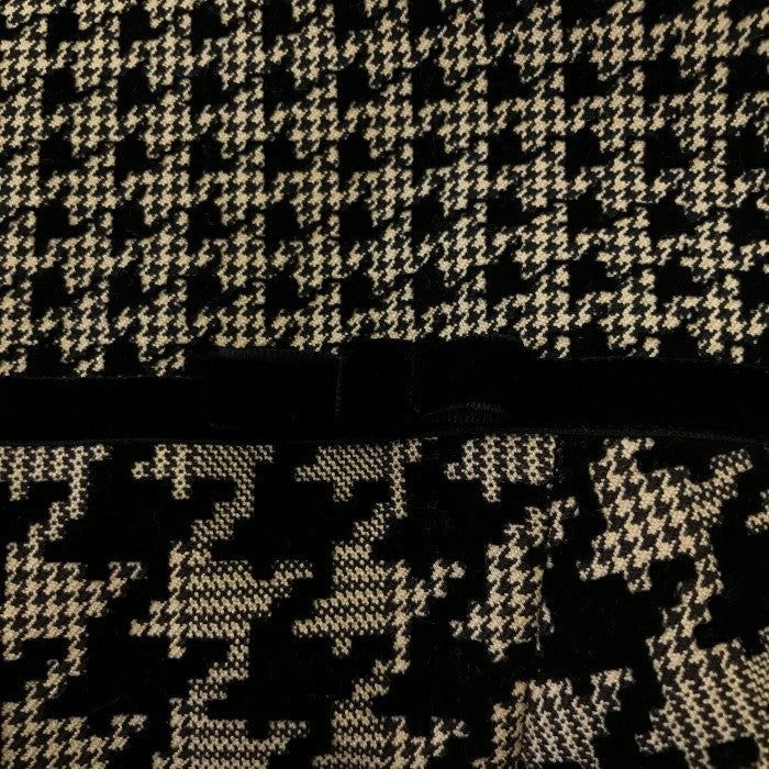 TOCCA トッカ 千鳥格子柄 ワンピース 0 おしゃれ レディース かわいい ブラック ブラウン ひざ丈 中古 KW1