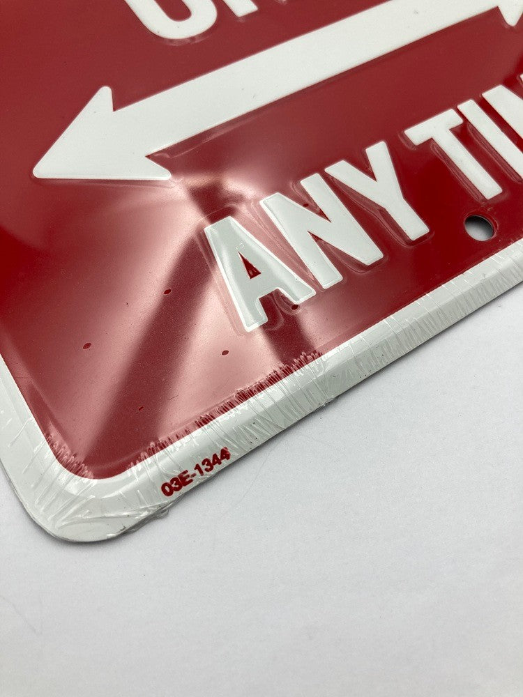 RADIO FLYER ラジオフライヤー TIN SIGN 看板 プレート ONLY ANY TIME 中古 D4