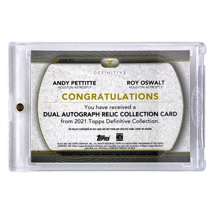 TOPPS MLBカード DEFINITIVE COLLECTION ANDY PETTITTE ROY OSWALT HOUSTON ASTROS /35 #DAR-PO 中古 IT1