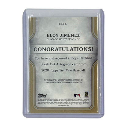 TOPPS MLBカード TIER ONE ELOY JIMENEZ CHICAGO WHITE SOX 10/25 #BOA-EJ 中古 IT1