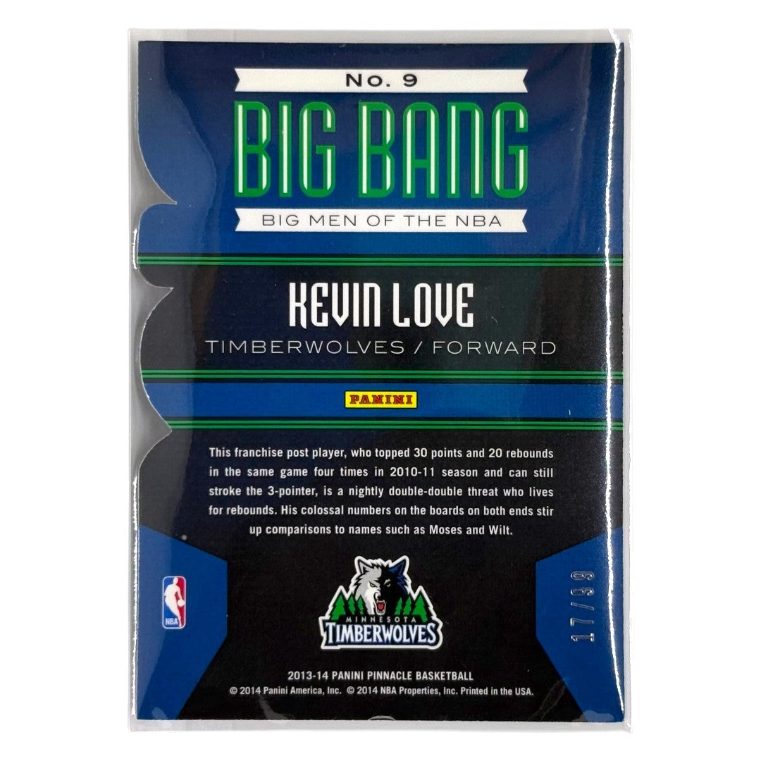 PANINI NBAカード PINNACLE BIG BANG DIE-CUT KEVIN LOVE TIMBERWOLVES /99 #9 中古 IT1