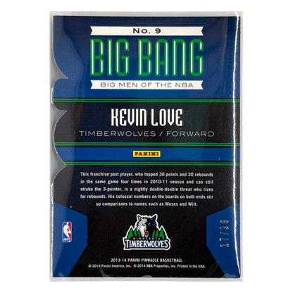 PANINI NBAカード PINNACLE BIG BANG DIE-CUT KEVIN LOVE TIMBERWOLVES /99 #9 中古 IT1