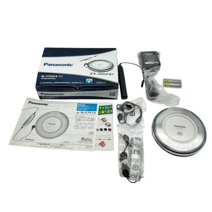 パナソニック ポータブルCDプレーヤー シルバー SL-CT510-S Panasonic オーディオ CD 音楽 家電 中古 W1