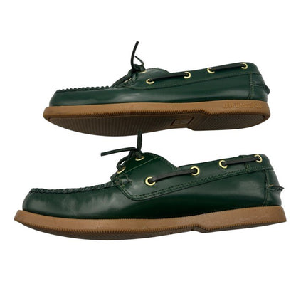 G.H.Bass&Co. ジーエイチバス BEAUTY＆YOUTH UNITED ARROWS ビューティーアンドユース ユナイテッドアローズ デッキシューズ US8(約26cm) グリーン 靴 シューズ メンズ レザー コラボ 中古 W４