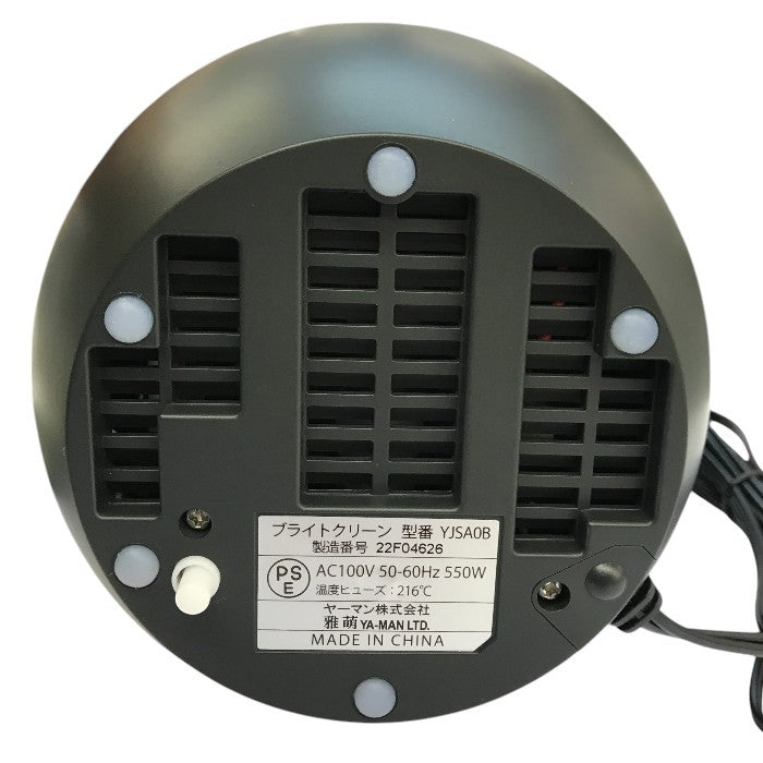 YA-MAN ヤーマン 毛穴ケア スチーマー ブライトクリーン ブラック フェイスケア スキンケア スチーム クレンジング 美顔器 YJSA0B 中古 T1