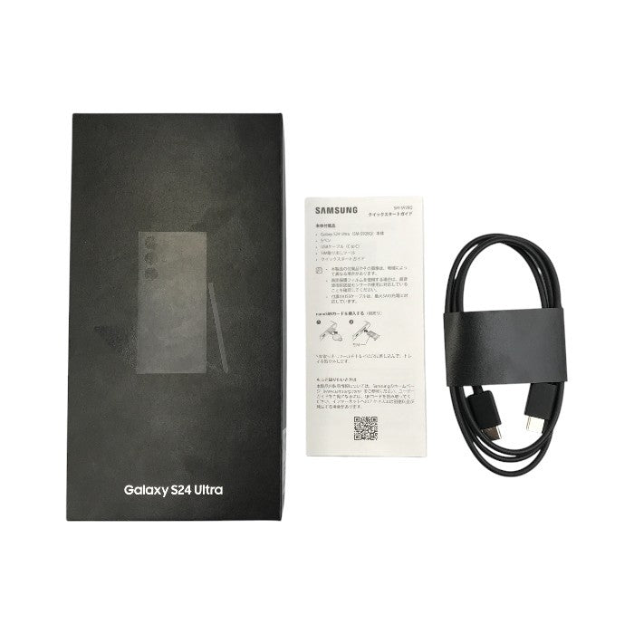 SAMSUNG Galaxy S24 Ultra 256GB スマートフォン 5G SIMフリー チタニウムブラック フラッグシップモデル スタイラスペン SM-S928Q 中古 T1