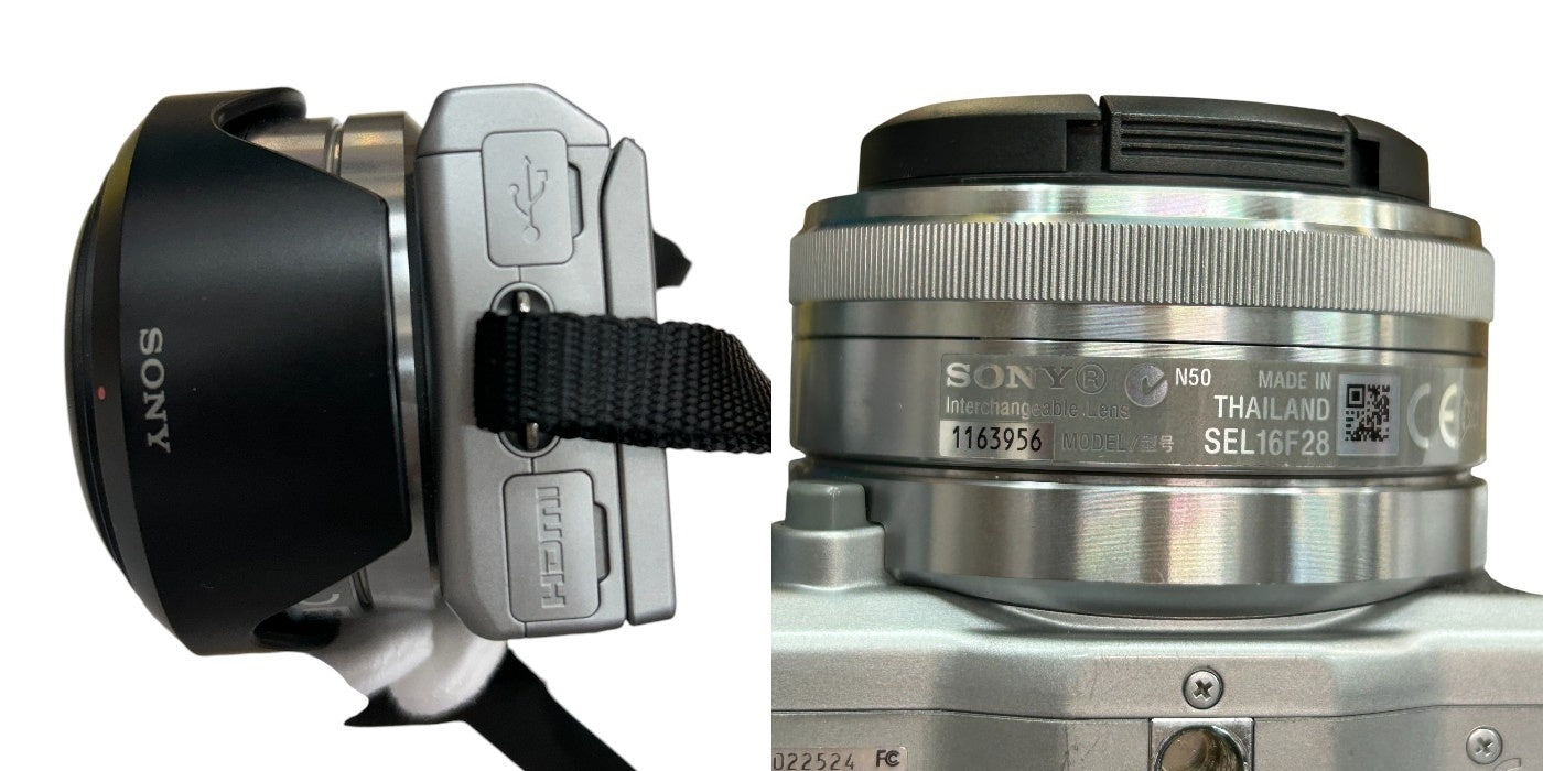 SONY ソニー ミラーレス一眼 NEX-5N ダブルレンズキット デジタルカメラ 家電 撮影 バッテリー付 中古 W４