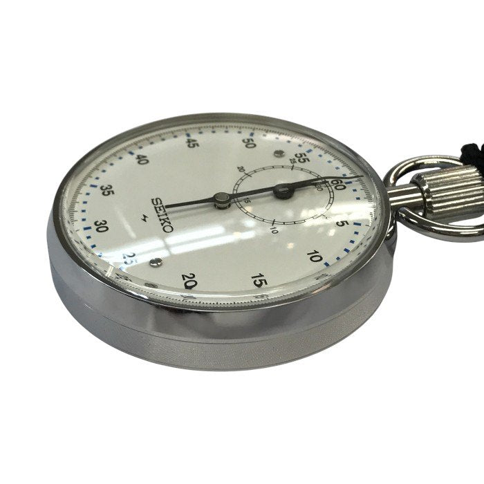 SEIKO セイコー ストップウォッチ アナログ 手巻き 30分計 ビンテージ S型 シルバー/ホワイト 88ST 885011 中古 T1