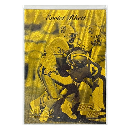 PINNACLE NFLカード 1995 SELECT CERTIFIED EDITION GOLD TEAM ERRICT RHETT TAMPA BAY BUCCANEERS #8 中古 IT1