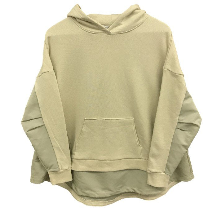 ENTO パーカー レディース 春秋 フード プルオーバー スウェット ベージュ フリーサイズ EN224L015A 中古 M1