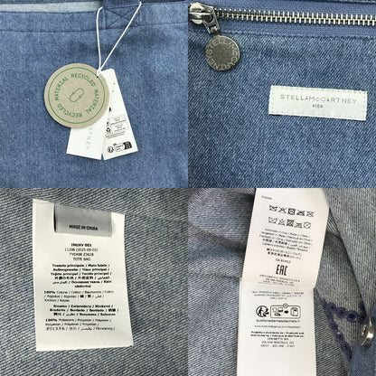 STELLA McCARTNEY KIDS ステラマッカートニー トートバック レディース/キッズ デニム生地 ロゴ A4収納 ブルー TY0A98 Z3618 中古 T1