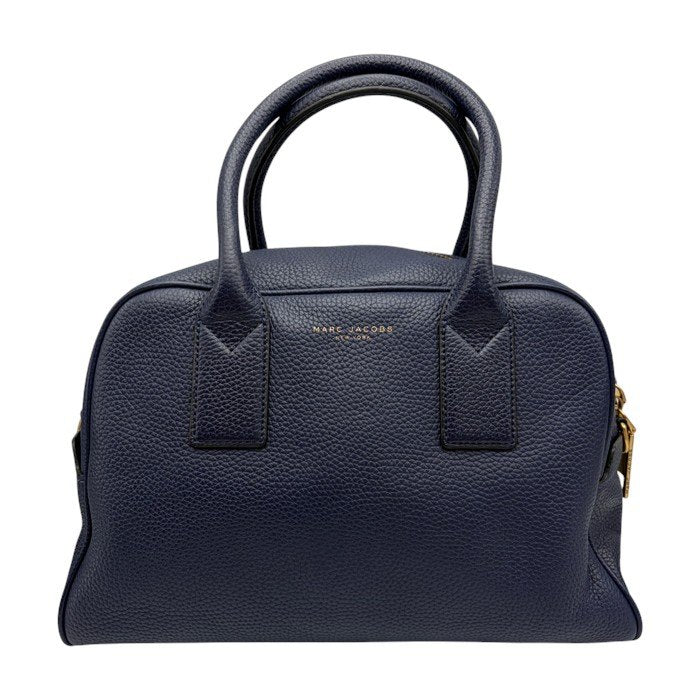 MARC JACOBS マークジェイコブス ゴッサム スモール バウレット ２WAY ハンドバッグ ネイビー 鞄 ブランド レディース レザー ショルダー 中古 W４
