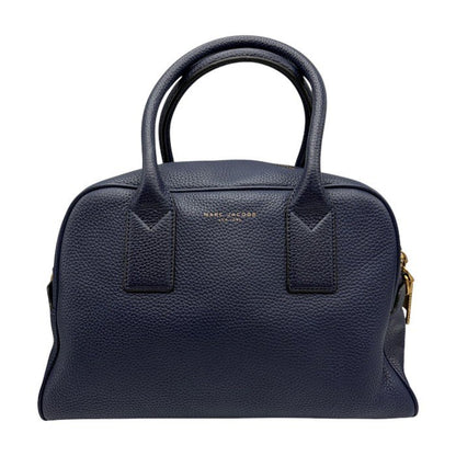 MARC JACOBS マークジェイコブス ゴッサム スモール バウレット ２WAY ハンドバッグ ネイビー 鞄 ブランド レディース レザー ショルダー 中古 W４