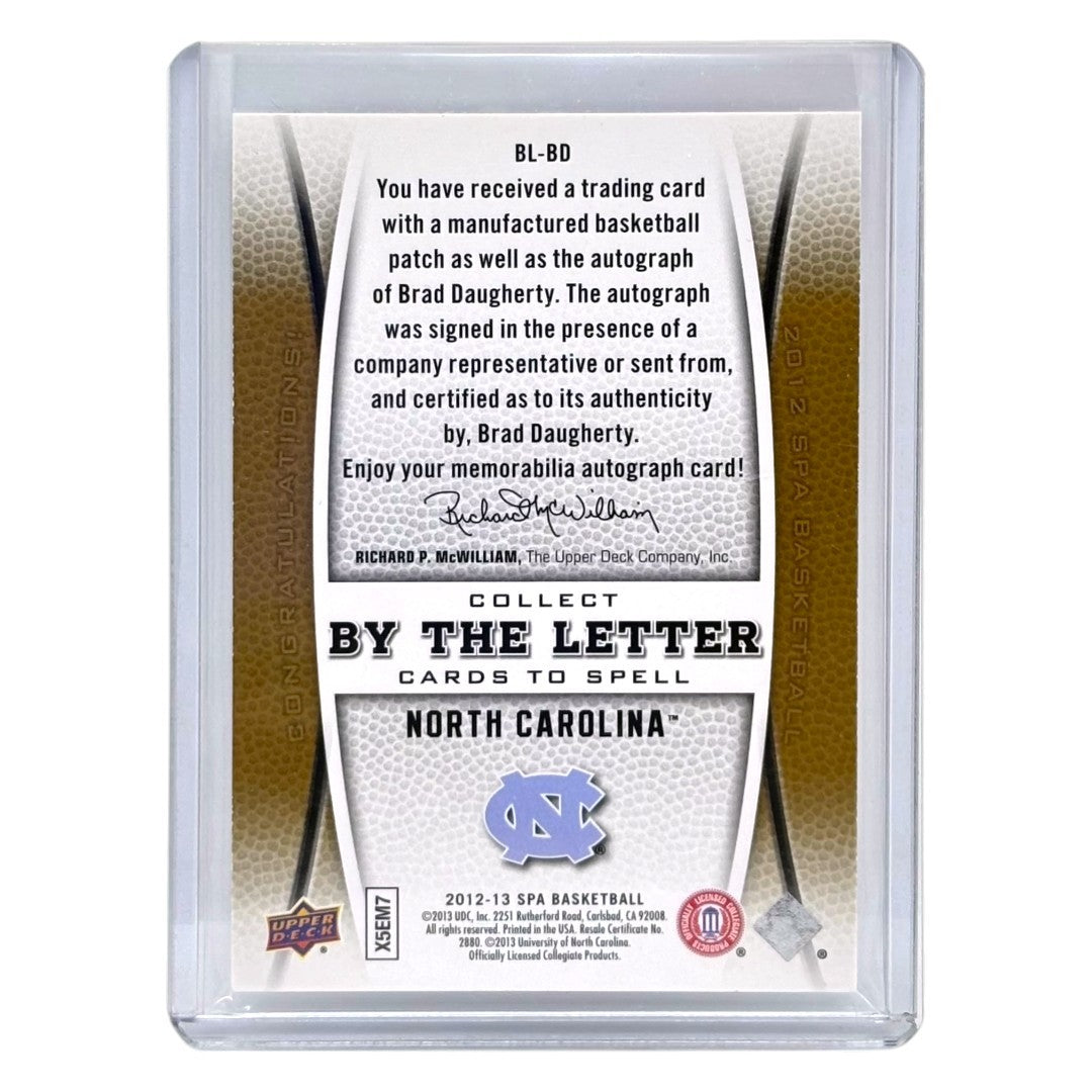 UPPER DECK NBAカード SP AUTHENTIC BRAD DAUGHERTY TAR HEELS /50 #BL-BD 中古 IT1