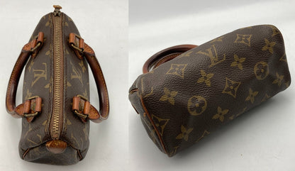 LOUIS VUITTON ルイヴィトン モノグラム ミニスピーディ ハンドバッグ M41534 中古 D4