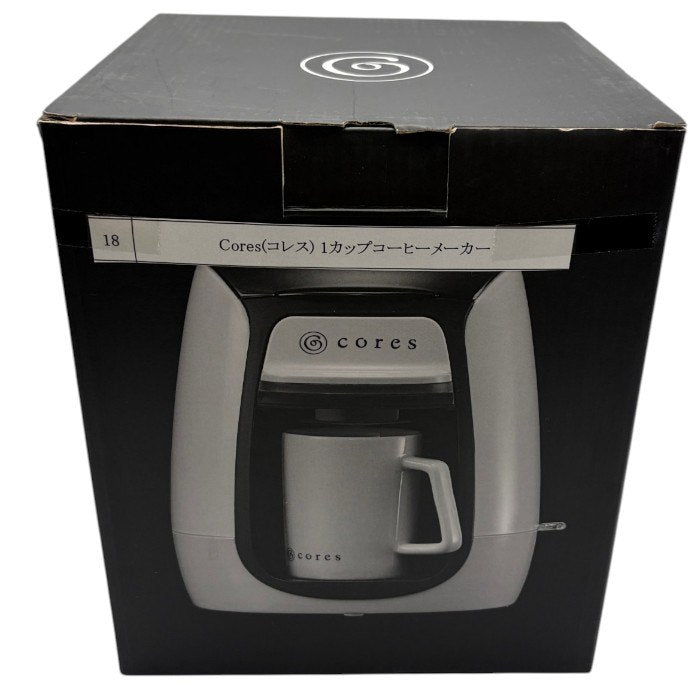 未使用品 Cores コレス 1カップ コーヒーメーカー C312WH キッチン家電 オートオフ機能 コンパクト 専用マグカップ 中古 W４