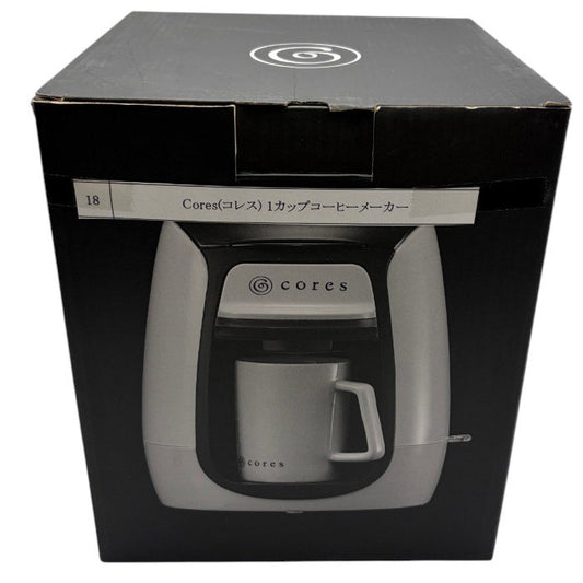 未使用品 Cores コレス 1カップ コーヒーメーカー C312WH キッチン家電 オートオフ機能 コンパクト 専用マグカップ 中古 W４