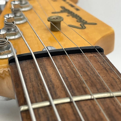 Samick ストラトタイプ エレキギター クリーム ブラック サミック 入門 練習 中古 R4