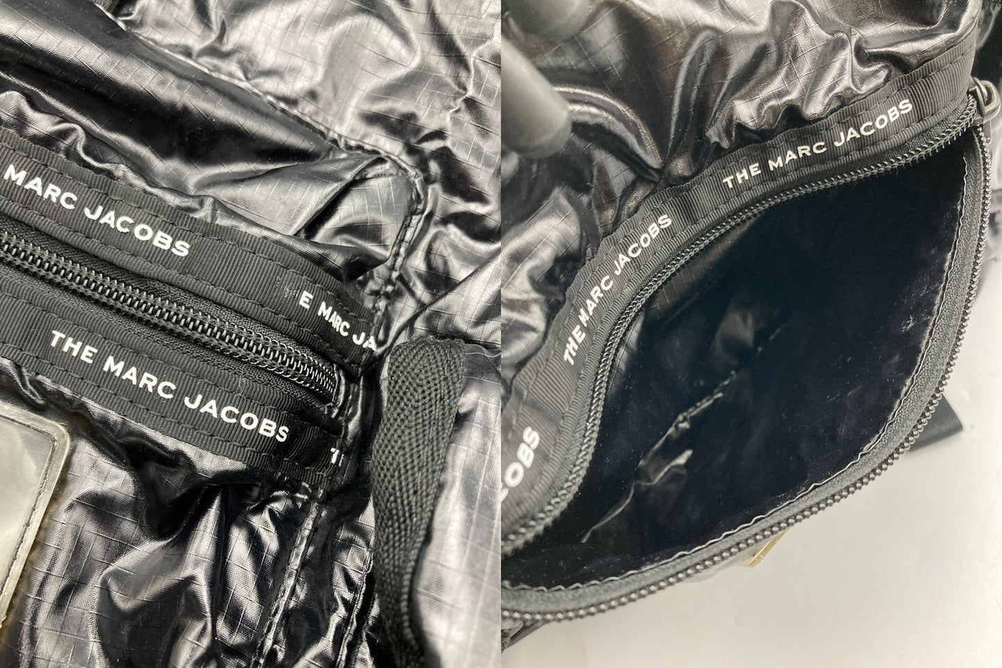 MARC JACOBS マークジェイコブス ザ リップストップ バックパック リュックサック ブラック 中古 D4