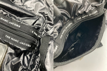 MARC JACOBS マークジェイコブス ザ リップストップ バックパック リュックサック ブラック 中古 D4