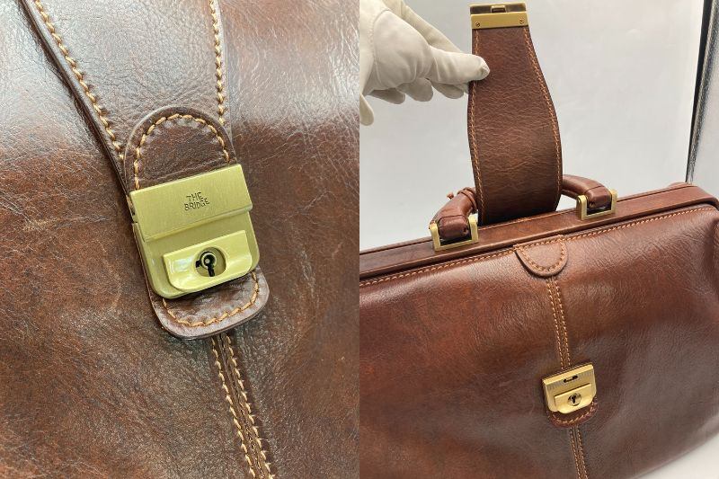 THE BRIDGE ザ ブリッジ レザー ドクターズバッグ ダレスバッグ 中古 D4