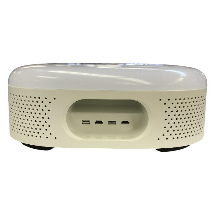 DMM.make CINEMA LIGHT プロジェクター内蔵 LEDシーリングライト ホワイト 12畳まで シネマライト 調光 調色 スピーカー DSK-LGT1 中古 T1