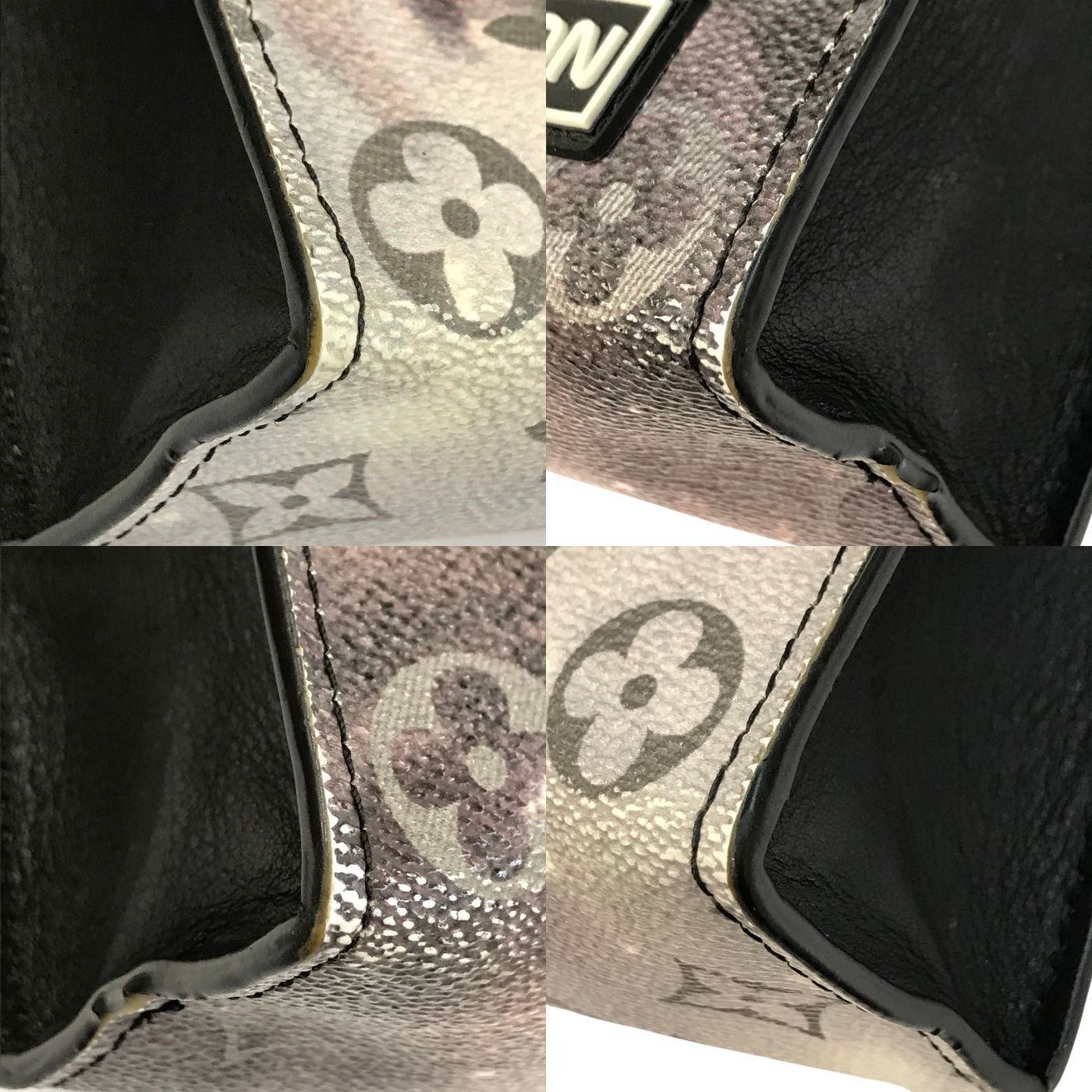 LOUIS VUITTON ルイヴィトン モノグラム ギャラクシー ポシェット ヴォワヤージュ MM セカンドバッグ メンズ クラッチバッグ 宇宙 ブラック/グレー M44448 中古 T1