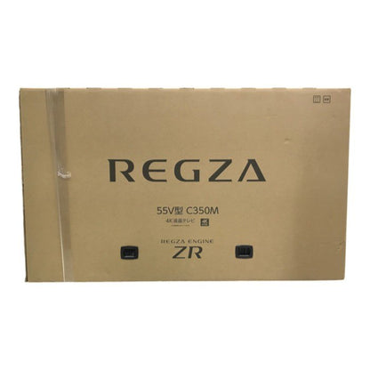 【配送条件あり】 TVS REGZA レグザ 55型 4K液晶テレビ ブラック 前面直下型LEDパネル レグザエンジン ネット動画 省エネ設計 C350M 中古 T1