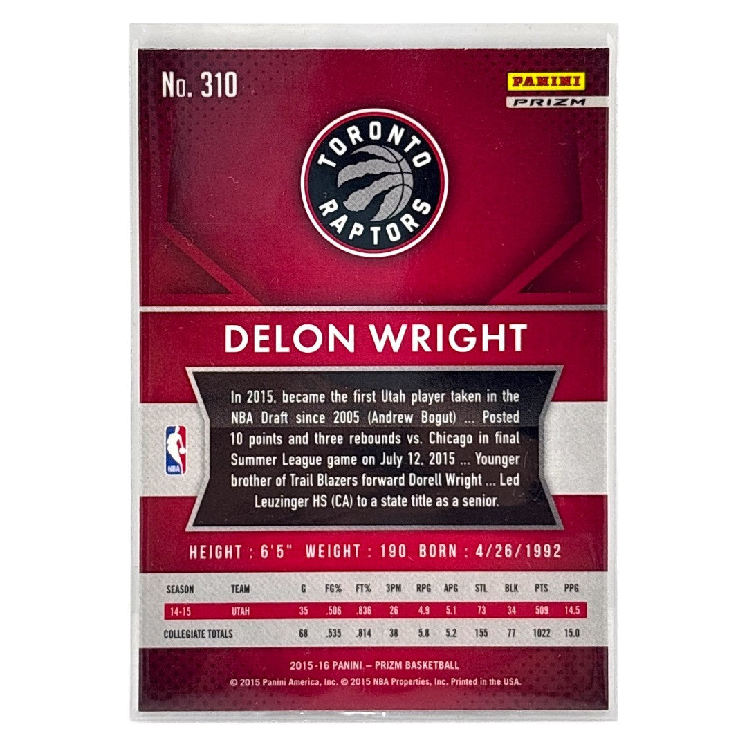 PANINI NBAカード PRIZM DELON WRIGHT TORONTO RAPTORS #310 中古 IT1