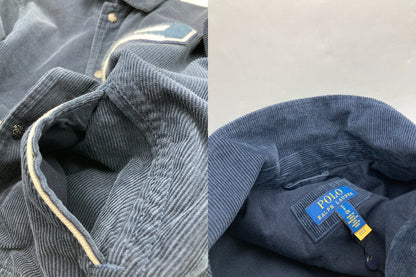 Polo Ralph Lauren ポロラルフローレン コーデュロイ レタージャケット サイズS メンズ 中古 D4