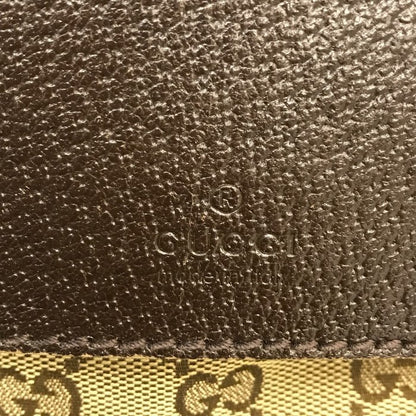 GUCCI グッチ ボディバッグ メンズ GGキャンバス/レザー ウエストポーチ 斜め掛け ショルダーバッグ ベージュ/ブラウン 28566 中古 T1