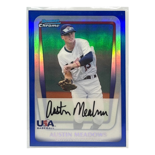 TOPPS MLBカード BOWMAN CHROME AUSTIN MEADOWS USA BASEBALL /199 #BDPP100 中古 IT1