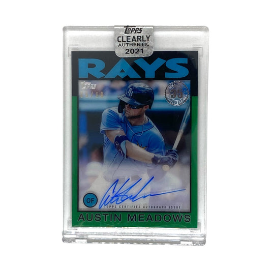 未開封品 TOPPS MLBカード CLEARLY AUTHENTIC AUSTIN MEADOWS RAYS 85/99 #86TBA-AM 中古 IT2