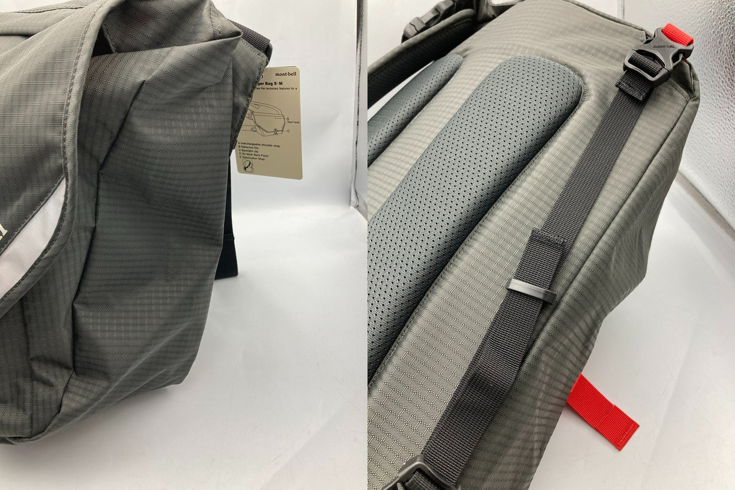 mont-bell モンベル メッセンジャーバッグ M ダークグレー 1130450 中古 D4