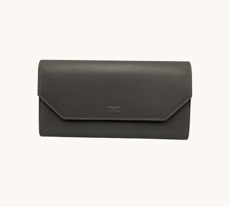 BALENCIAGA バレンシアガ Envelope エンベロープ スリム コンチネンタルウォレット 736732 長財布 中古 D4