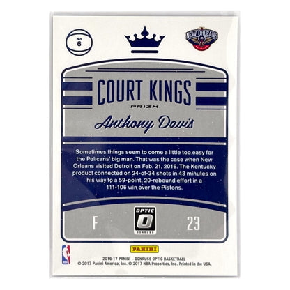 PANINI NBAカード DONRUSS OPTIC PRIZM ANTHONY DAVIS NEW ORLEANS PELICANS #6 中古 IT1