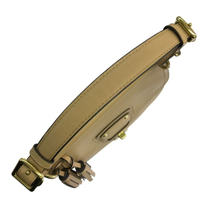 COACH コーチ ハンドバッグ レディース レザー 2way 斜め掛け ショルダー ターンロック ベージュ 22382 中古 T1