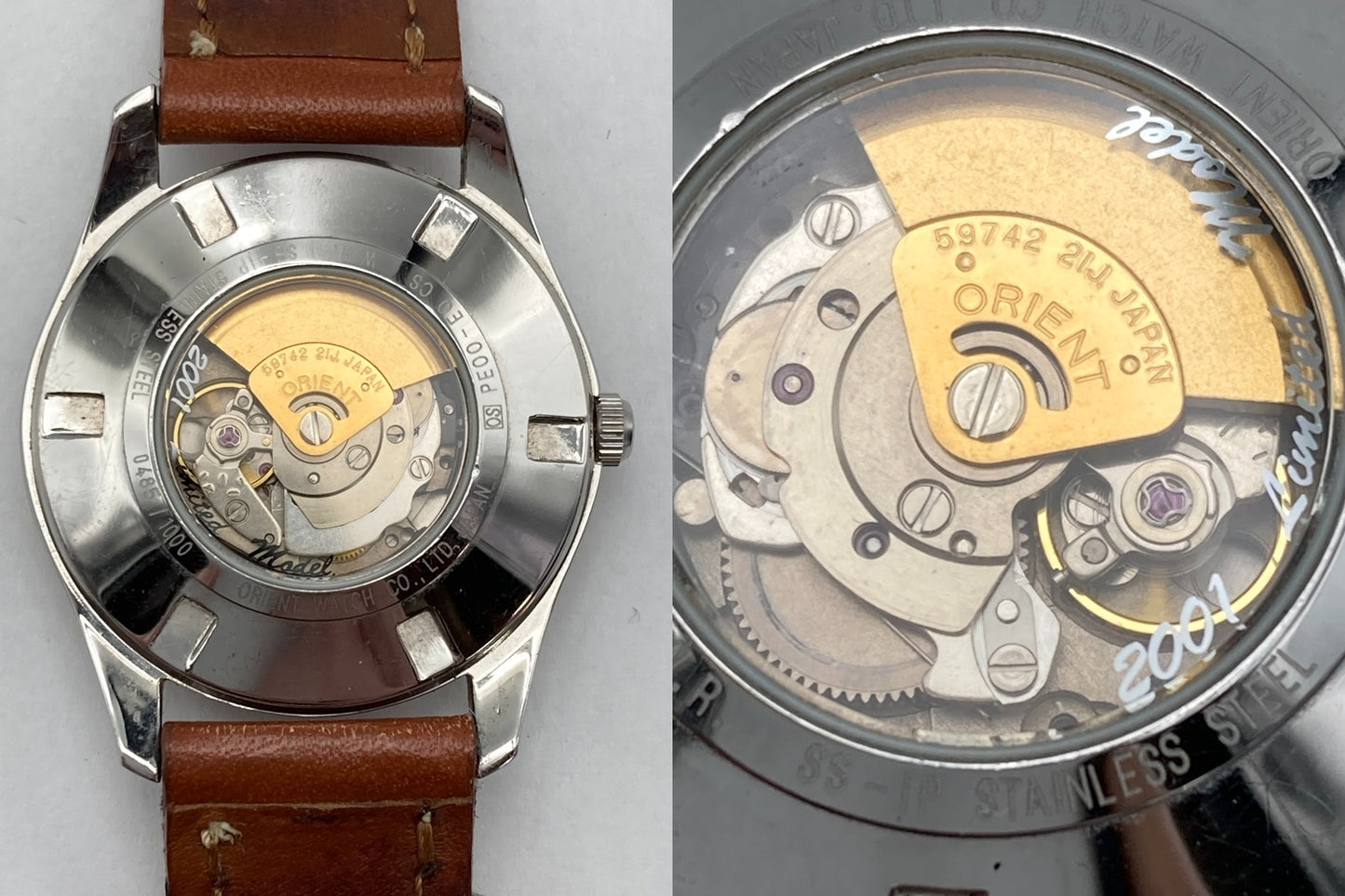 ORIENT STAR オリエントスター オートマティック 腕時計 2001年リミテッドモデル 0485/1000 PE00-E0 中古 D4
