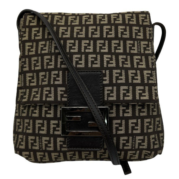 FENDI フェンディ ズッキーノ カムセポシェット ショルダーバッグ 斜め掛け 小さめ 総柄 中古 W４