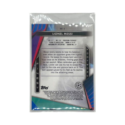 TOPPS サッカーカード FINEST FOOTWORK LIONEL MESSI BARCELONA #FF-1 中古 IT1