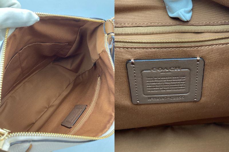 COACH コーチ シグネチャー ローリー ショルダーバッグ C2855 中古 D4